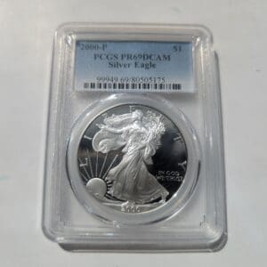 2000 PCGS PR69DCAM AMERICAN SILVER EAGLE