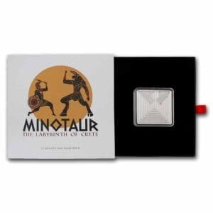2021 1.5 oz Silver Minotaur: Labyrinth of Crete