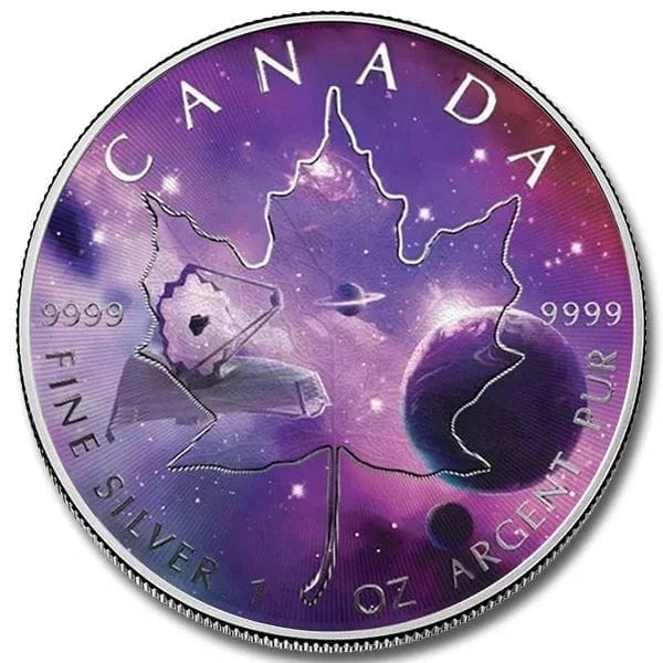 2022 Glowing Galaxy 3-piece Colorized coin set - Image 5