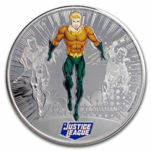 2022 Aquaman 1/2 oz silver coin