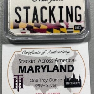 Maryland SAA 1z Silver Bar