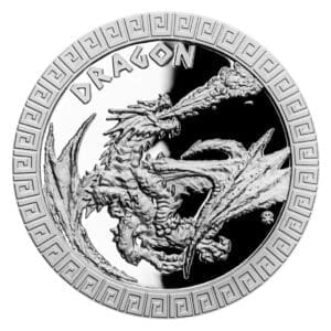 2020 Mythical Creatures Dragon 1oz Silver coin proof