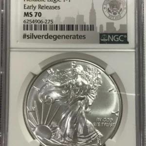 2021 #silverdegenerates early release heraldic eagle ms-70