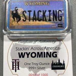 Wyoming SAA 1z Silver Bar