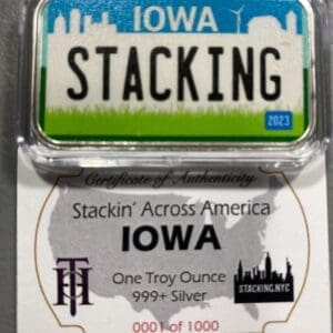 Iowa SAA 1z Silver Bar