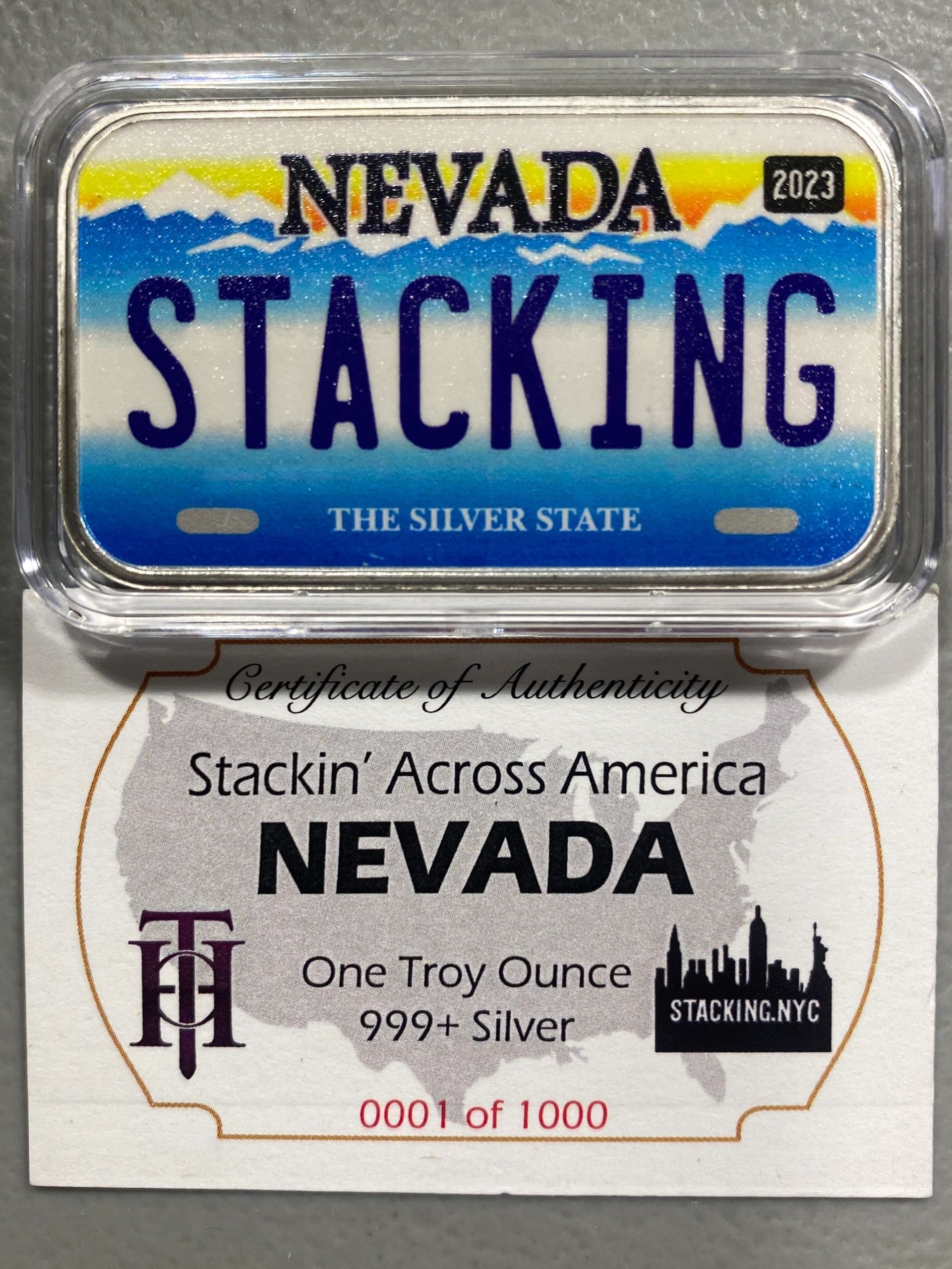 Nevada SAA 1z Silver Bar