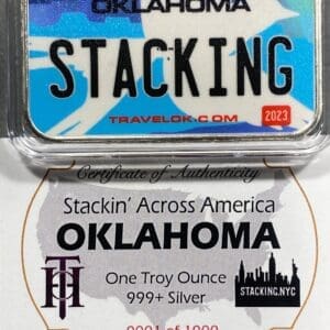Oklahoma SAA 1z Silver Bar