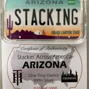 Arizona SAA 1z Silver Bar