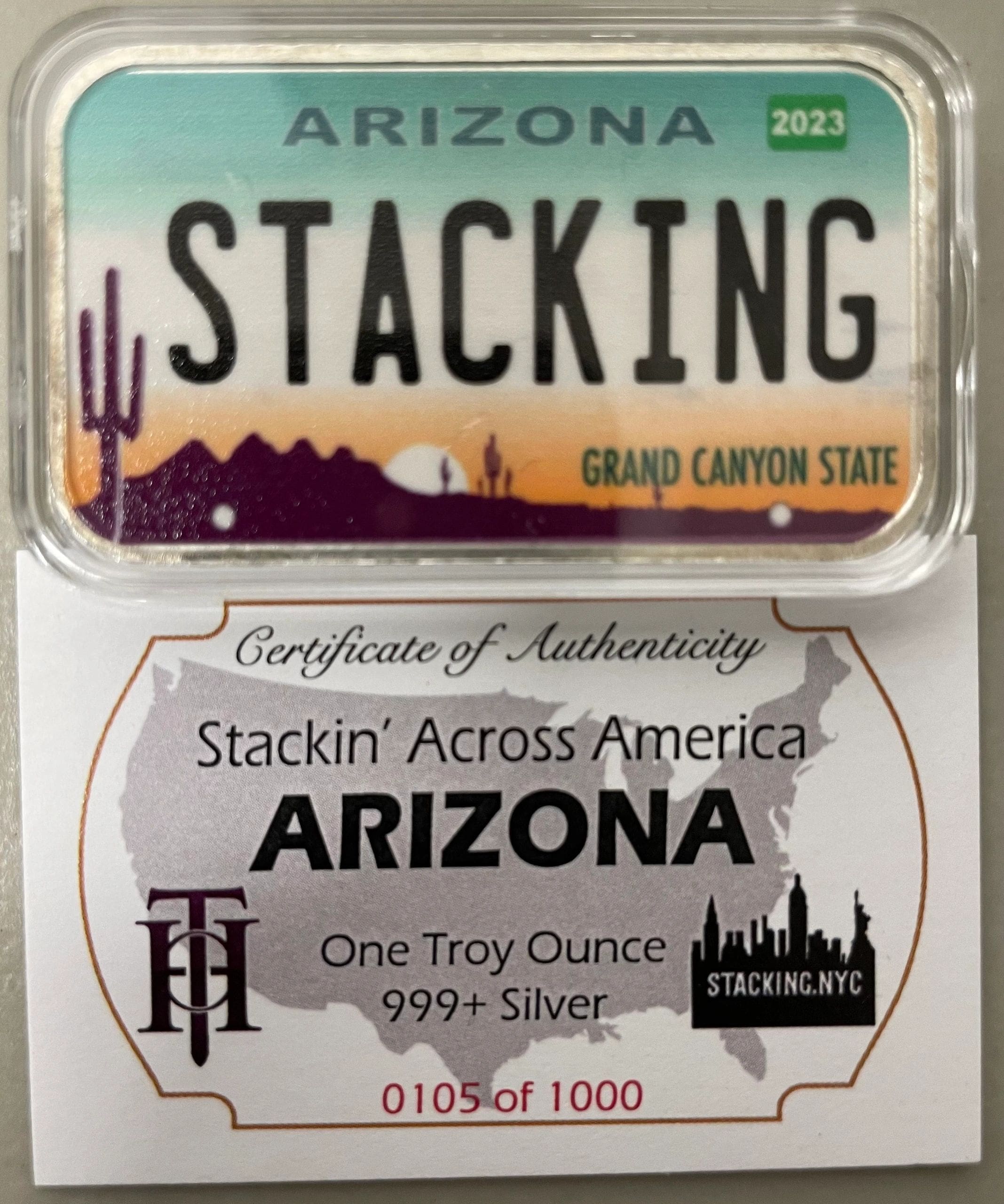 Arizona SAA 1z Silver Bar