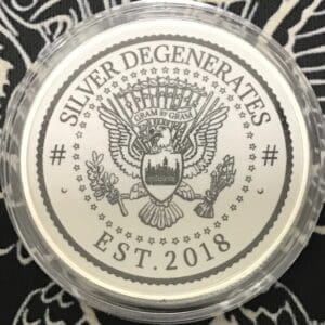 #Silverdegenerates 1oz silver round - Keystone Stacking