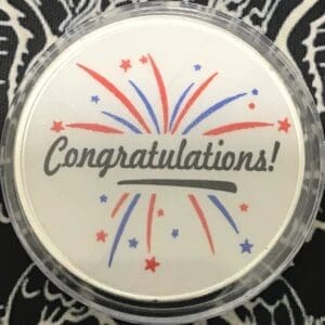 Congratulations "Burst" 1oz silver round - Keystone Stacking