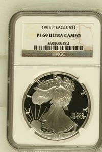 1995(P) PF69 UC American Silver Eagle