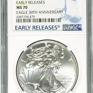 2016 EAGLE EARLY RELEASES S$1 MS 70 NGC Early Releases Blue