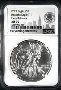 2021 ASE T1 ER NGC MS70 - #Silverdegenerates