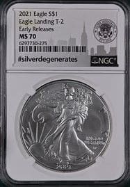 2021 ASE T2 ER NGC MS70 - #Silverdegenerates