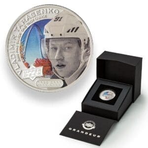 2017 GRANDEUR UPPER DECK VLADIMIR TARASENKO 1OZ SILVER COIN