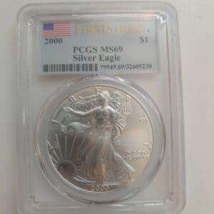 2000 PCGS MS-69 First Strike American Silver Eagle