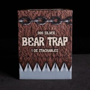 1 oz stackables bear trap silver coin