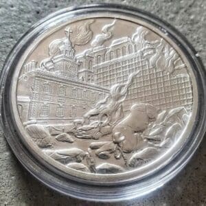 reckless metals freedoms last ring 1oz silver coin