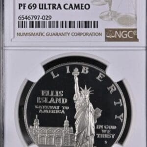 1986-S Statue of Liberty Commemorative Silver Dollar | NGC PF69 Ultra Cameo