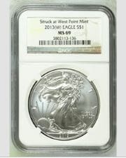 2013(S) EAGLE EARLY RELEASES S$1 MS70