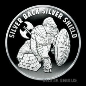2021 Silver Backed Silver Shield 1z Medallion