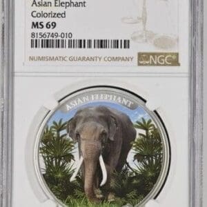 2023 CAMBODIA ASIAN ELEPHANT NGC MS69