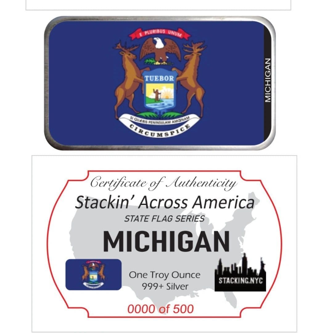 Stacking Across America Flag Series - Michigan