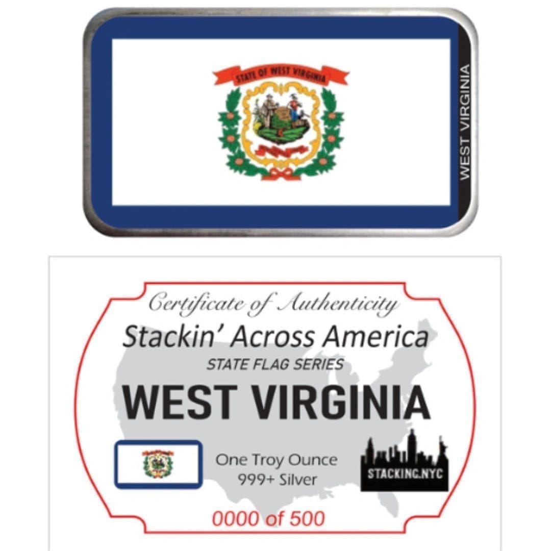 Stacking Across America Flag Series - West Virginia