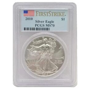 2010 PCGS MS70 American Silver Eagle - First Strike