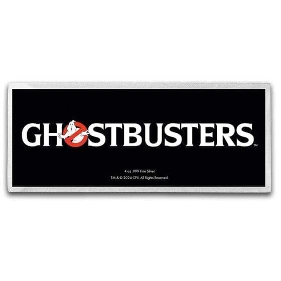 Ghostbusters Team 40th Anniversary 4 oz Colorized Silver Bar - Image 3
