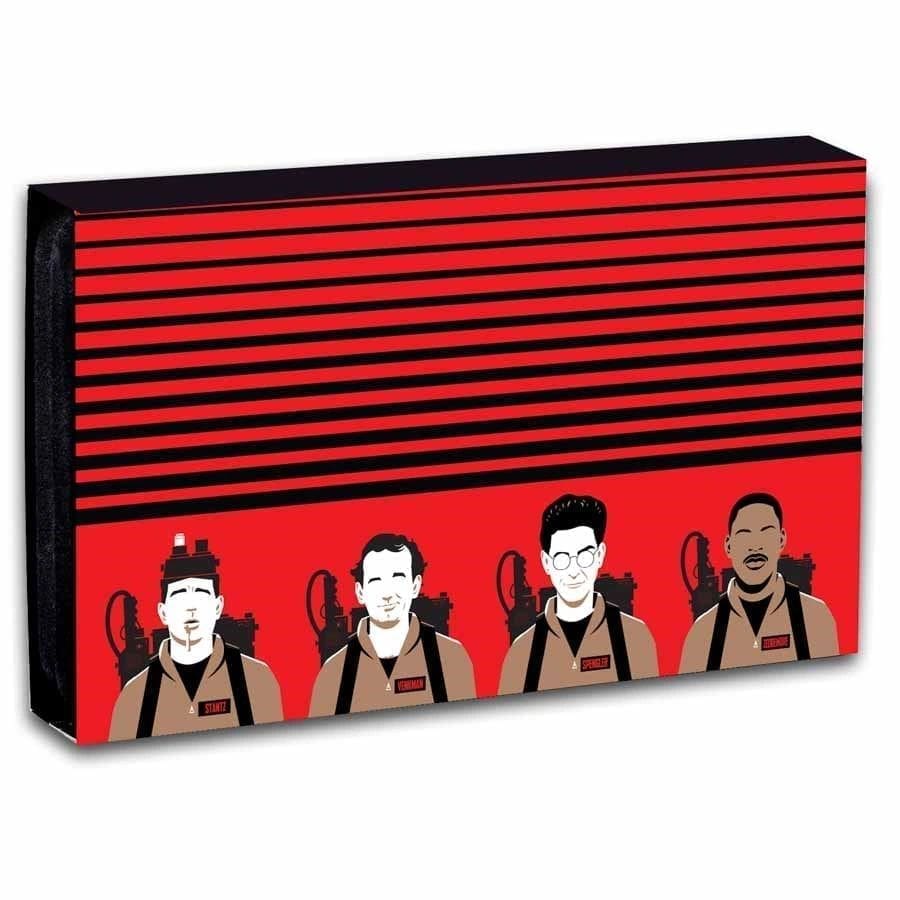 Ghostbusters Team 40th Anniversary 4 oz Colorized Silver Bar - Image 4