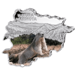 2013 ANDORRA NATURA MARMOT 1 OZ SILVER COIN