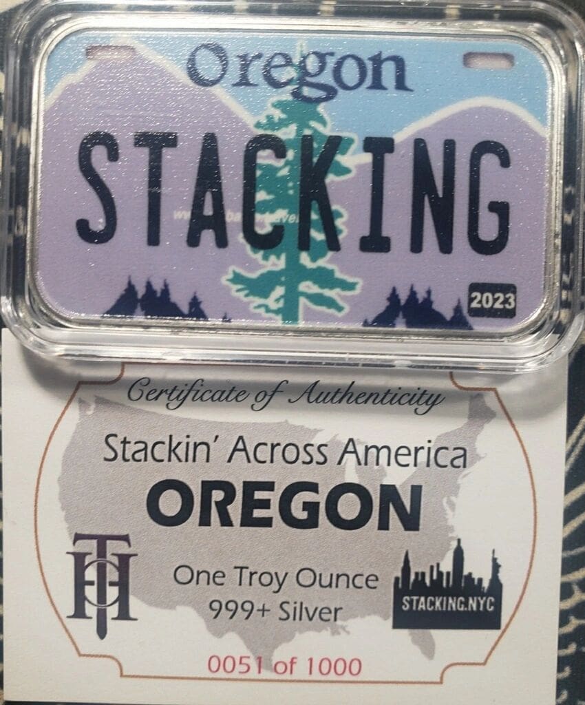 Oregon SAA 1z Silver Bar