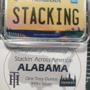 Alabama SAA 1z Silver Bar