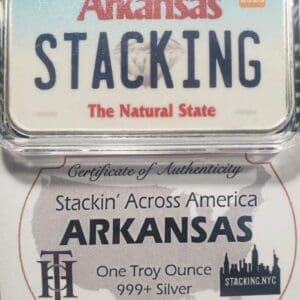 Arkansas SAA 1z Silver Bar