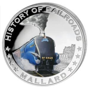 2011 LIBERIA RAILROADS MALLARD 20G SILVER