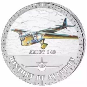 2015 BURUNDI HISTORY OF AVIATION AMIOT 143 20G SILVER COIN