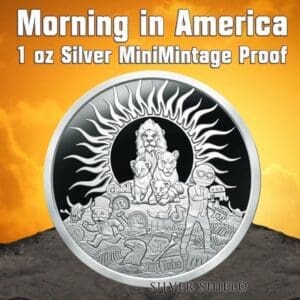 2023 SILVER SHIELD MORNING IN AMERICA 1 OZ SIVER PROOF