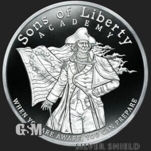 2021 SILVER SHIELD SONS OF LIBERTY ACADEMY V2 1 OZ SIVER PROOF