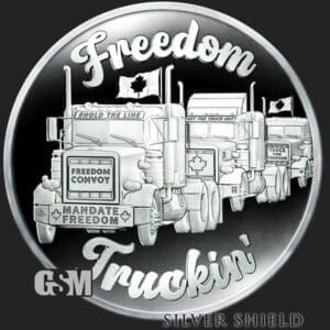 2022 SILVER SHIELD FREEDOM TRUCKIN 1 OZ SIVER PROOF