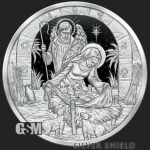 2020 SILVER SHIELD FATHER MOTHER HOLY SPIRIT 1 OZ SIVER PROOF