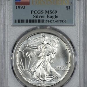 1993 PCGS First Strike MS69 ASE