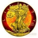 2016 usa space collection solar flare eagle 1oz silver coin