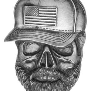 2023 Ghana Trucker Skull Shaped 1 oz Silver Coin